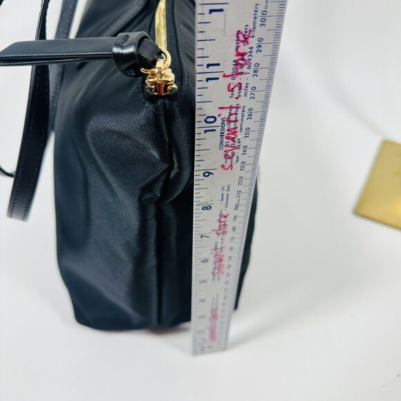 VERSACE La Medusa Nylon Leather Straps Black Tote Shoulder Bag NWT $1,290 - Picture 5 of 10